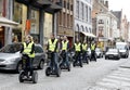 Tourists on Segways in Brugge