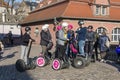 Tourists on Segways