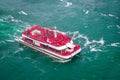 Tourists Ship at Niagara falls Royalty Free Stock Photo