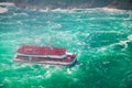 Tourists Ship at Niagara falls Royalty Free Stock Photo