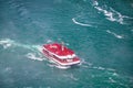 Tourists Ship at Niagara falls Royalty Free Stock Photo