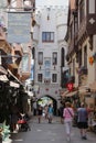 Couples shop in cosy ambiance in London Court, Perth, Australia