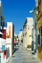 Tourists shopping