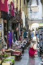 Tourists shopping