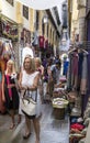 Tourists shopping