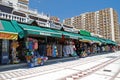 Tourists shops along Benalmadena promenade.