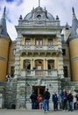 Tourists sightsee in the former royal Masandra Palace and in the adjacent park