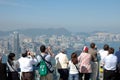 Tourists sightseeing Hong Kong Royalty Free Stock Photo