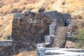 Tourists at Sinhagad fort, Pune, Maharashtra Royalty Free Stock Photo