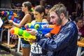 Tourists at Songkran Festival in Bangkok, Thailand Royalty Free Stock Photo