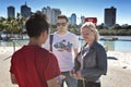 Tourists at Southbank, Brisbane