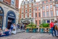 Tourists spending their time at Covent Garden market in London, United Kingdom