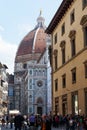 Tourists on the square near Cathedral of Santa Maria del Fiore