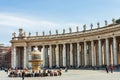 Tourists in St Peter square, Rome,