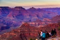 Sunset of Yavapai Point, Grand Canyon Royalty Free Stock Photo