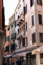 Tourists on street in Venice city Royalty Free Stock Photo