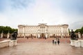 Tourists strolling in front of Buckingham Palace, London, England Royalty Free Stock Photo