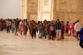 Tourists at the Taj Mahal