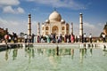 Tourists at Taj Mahal, Agra, Uttar Pradesh, India Royalty Free Stock Photo