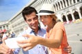 Tourists taking picture in Venice