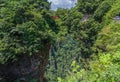 Tourists in Zhangjiajie scenic lookout