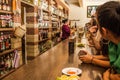 Tourists tasting mezcal at store in Oaxaca