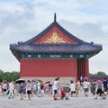 Tourists at Temple of Heaven, beijing, China Royalty Free Stock Photo