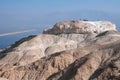 Tourists on the top Mount Sodom. Royalty Free Stock Photo