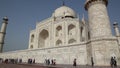 Tourists touring monument. Taj Mahal, Agra, India