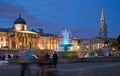 Tourists on Trafalgar Square