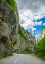 Tourists travel on the mountain roads of Montenegro