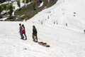 Tourists, traveling in Jammu and Kashmir, India