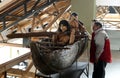 Tourists in a tribe of Indians Museum yagana National Park Tierra del Fuego.