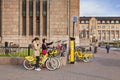 Tourists Using Hire Bicycles, Helsinki, Finland