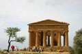 Tourists in the valley of the temples