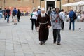 Tourists on venetian square