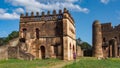 Tourists viewing the Library of emperor Yohannes which is part of Fasil Ghebbi, Gondar, Ethiopia, Royalty Free Stock Photo