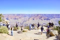 Tourists at the viewing platform at the Grand canyon national park