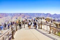 Tourists at the viewing platform at the Grand canyon national park