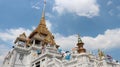 Tourists visit Bangkok temple Wat Traimit