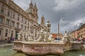 Tourists visit the famous Piazza Navona square in Rome