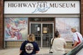 Tourists visit Highway 61 Museum of Leland