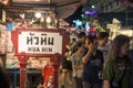 Tourists visit Hua Hin night market