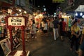 Tourists visit Hua Hin night market.