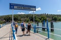Tourists visit the Isola Maggiore of Lake Trasimeno
