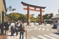 Tourists visit Kamakura Temple