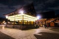 tourists visit paper lanterns at Yasaka shrine, Kyoto