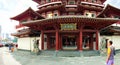 Tourists visit Singapore Buddha Tooth Relic Temple Royalty Free Stock Photo