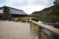 Tourists visit Tenryu-ji in Kyoto, Japan Royalty Free Stock Photo