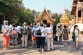 Tourists visit Wat Phra Singh